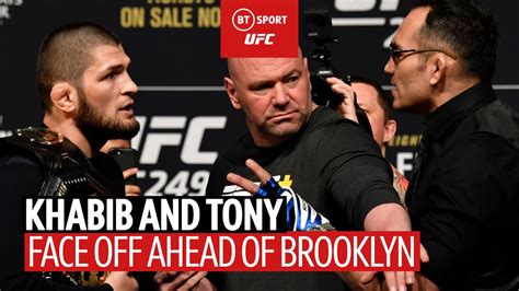 tony ferguson khabib|Khabib kicks Tony Ferguson's belt off stage! The UFC 249 face.